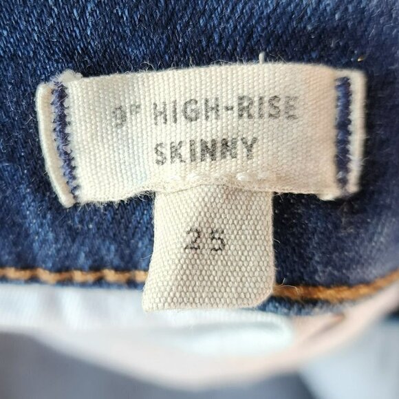Madewell 9" High-Rise Skinny Distressed Denim Jeans Womens 25 - Picture 6 of 9